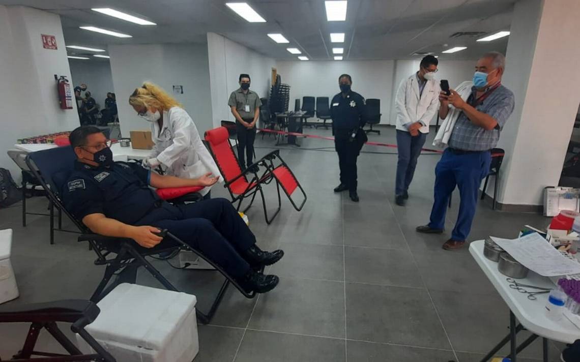 They take police officers and cadets from the SSPM to donate blood – El Heraldo de Juárez