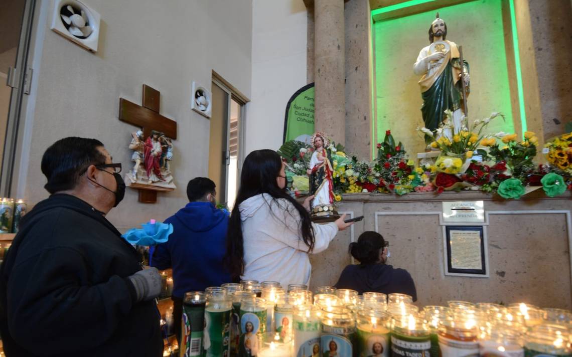 San Judas Tadeo; feligreses lo festejan en templo de la CDMX