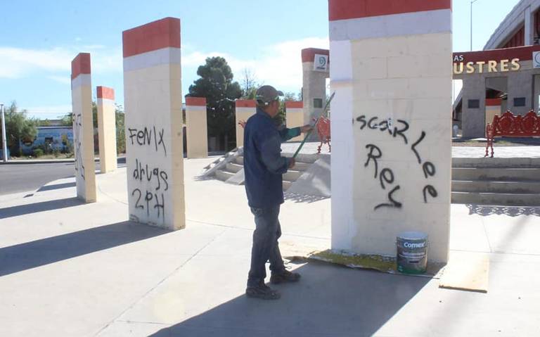 Eliminan grafitis en Rotonda a las Mujeres Ilustres - El Heraldo de Juárez  | Noticias Locales, Policiacas, sobre México, Chiahuahua y el Mundo